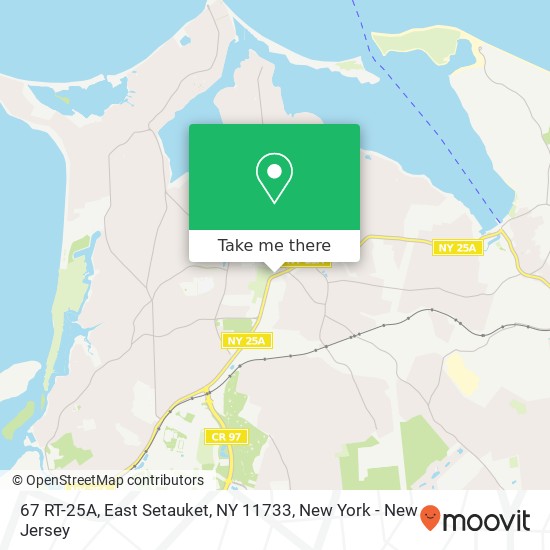 Mapa de 67 RT-25A, East Setauket, NY 11733