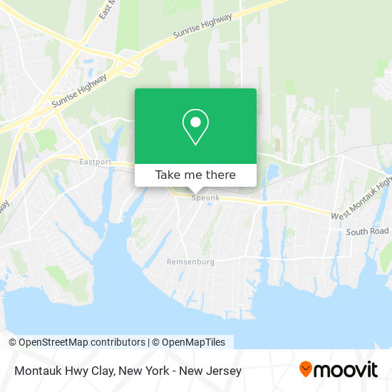 Montauk Hwy Clay map