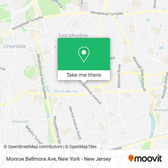 Monroe Bellmore Ave map