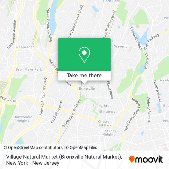 Mapa de Village Natural Market (Bronxville Natural Market)