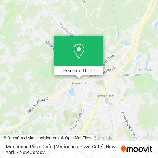 Mapa de Marianna's Pizza Cafe (Mariannas Pizza Cafe)