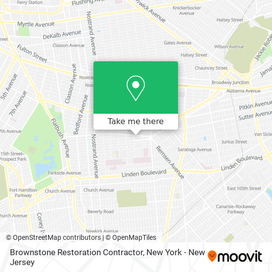 Brownstone Restoration Contractor map