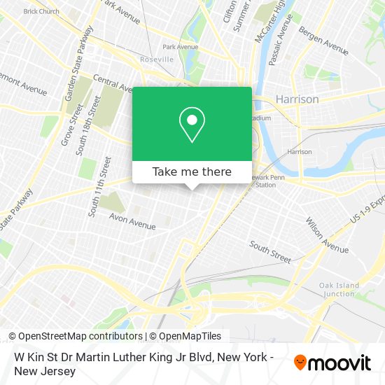 Mapa de W Kin St Dr Martin Luther King Jr Blvd
