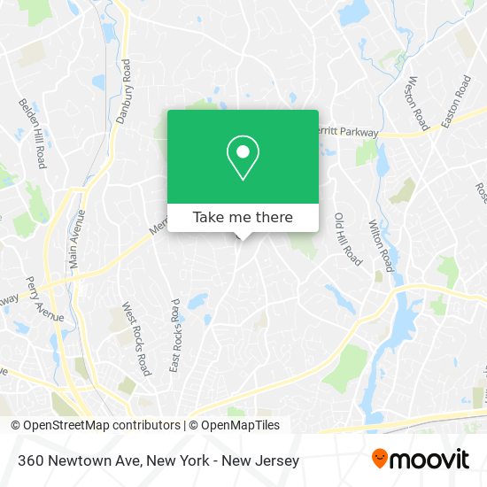 360 Newtown Ave map