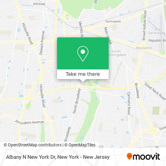 Albany N New York Dr map