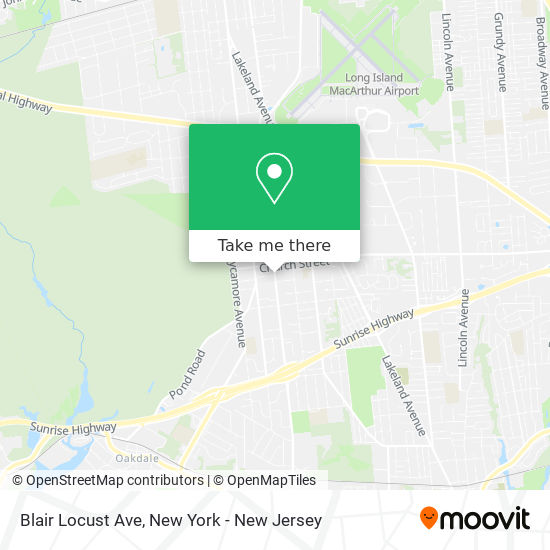 Mapa de Blair Locust Ave