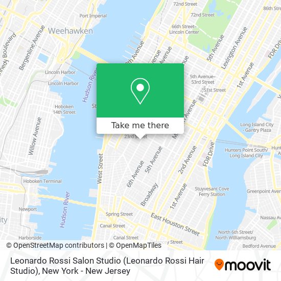 Leonardo Rossi Salon Studio map