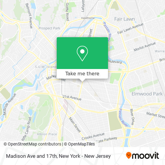 Mapa de Madison Ave and 17th