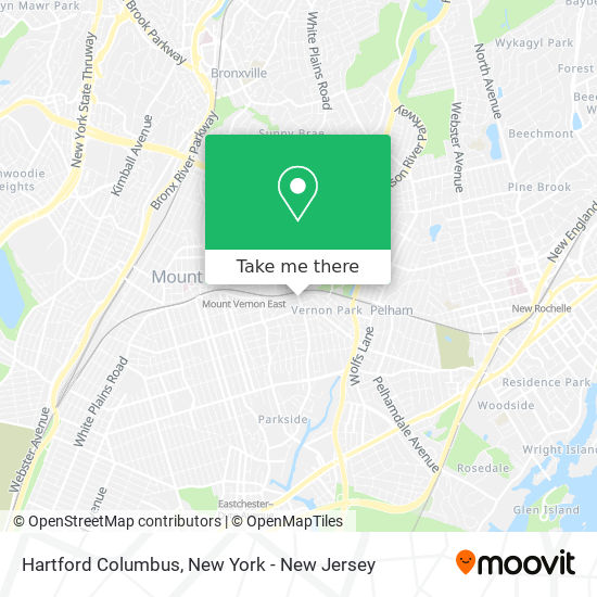 Mapa de Hartford Columbus