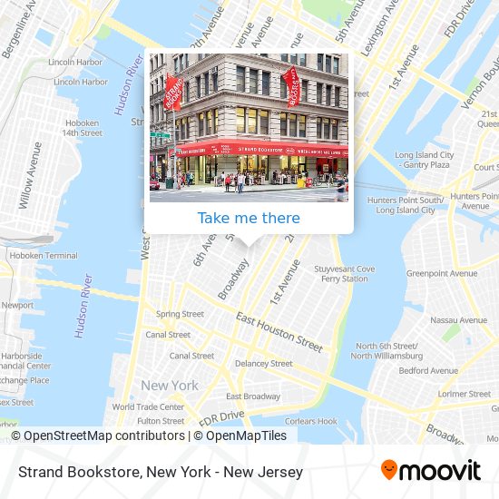 Strand Bookstore map