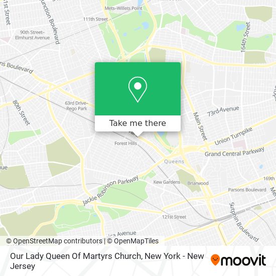 Our Lady Queen Of Martyrs Church map