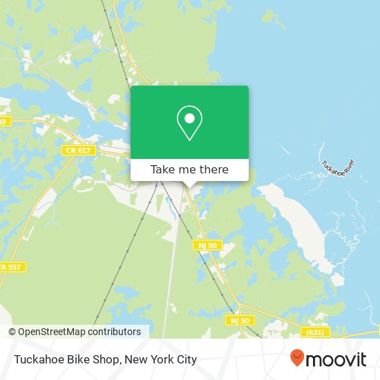 Tuckahoe Bike Shop map