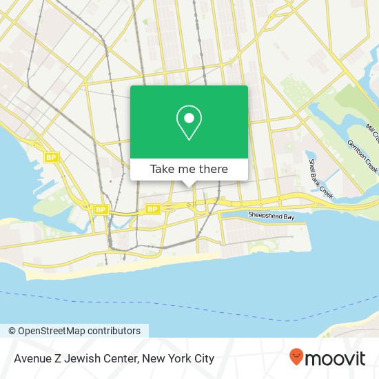 Avenue Z Jewish Center map