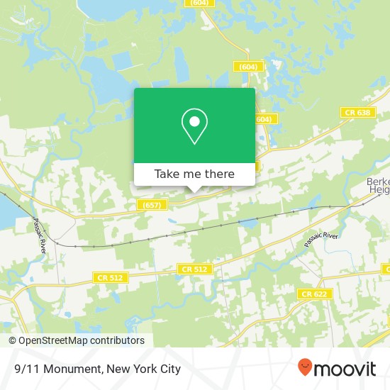 9/11 Monument map