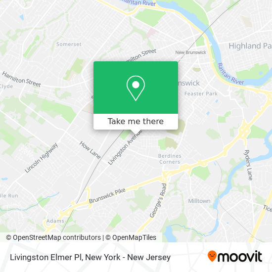 Livingston Elmer Pl map