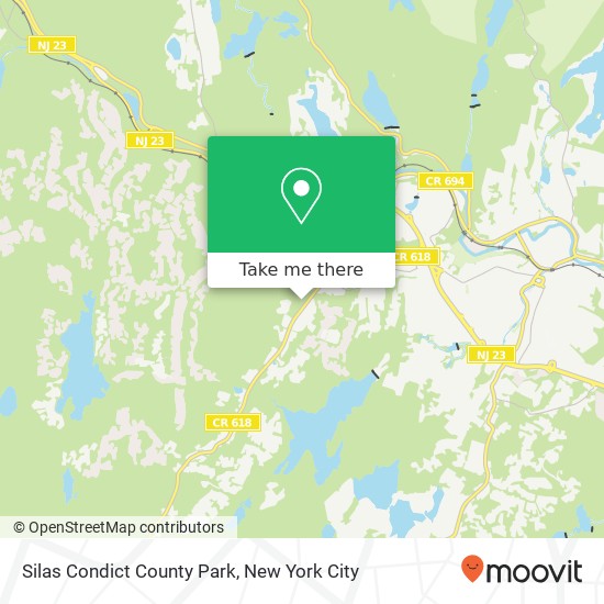 Silas Condict County Park map