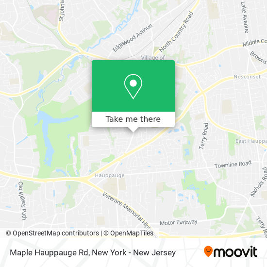 Maple Hauppauge Rd map