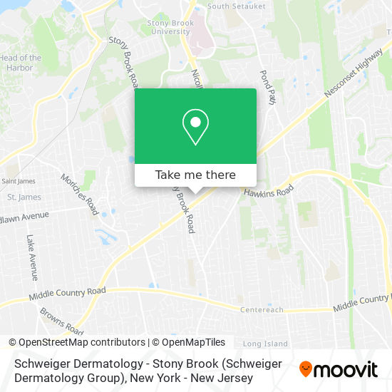 Schweiger Dermatology - Stony Brook (Schweiger Dermatology Group) map