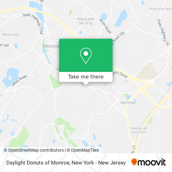 Daylight Donuts of Monroe map