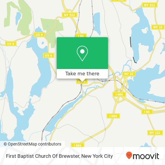 Mapa de First Baptist Church Of Brewster