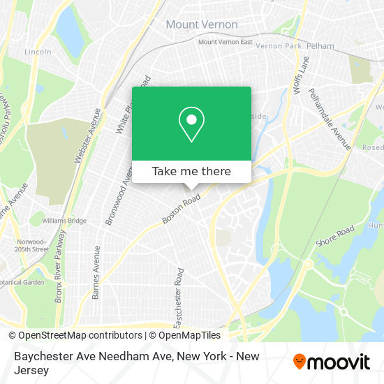 Mapa de Baychester Ave Needham Ave