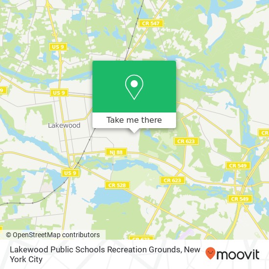 Lakewood Public Schools Recreation Grounds map