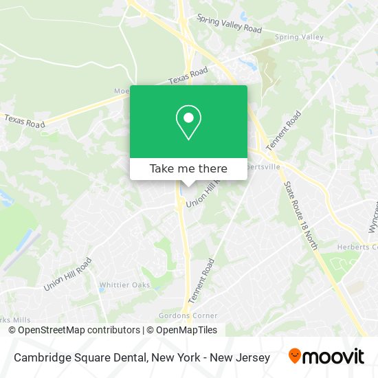 Cambridge Square Dental map