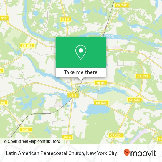 Mapa de Latin American Pentecostal Church