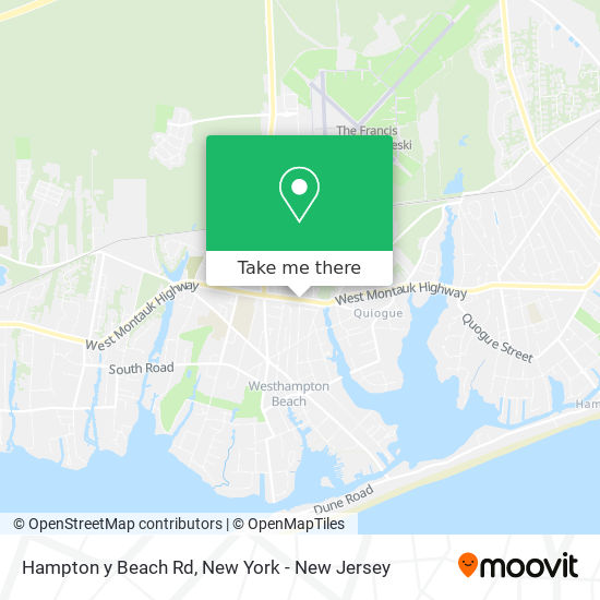 Hampton y Beach Rd map