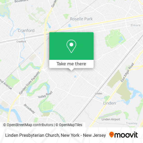 Linden Presbyterian Church map