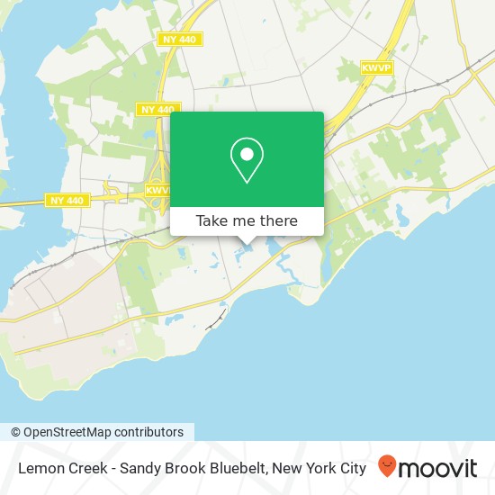Lemon Creek - Sandy Brook Bluebelt map
