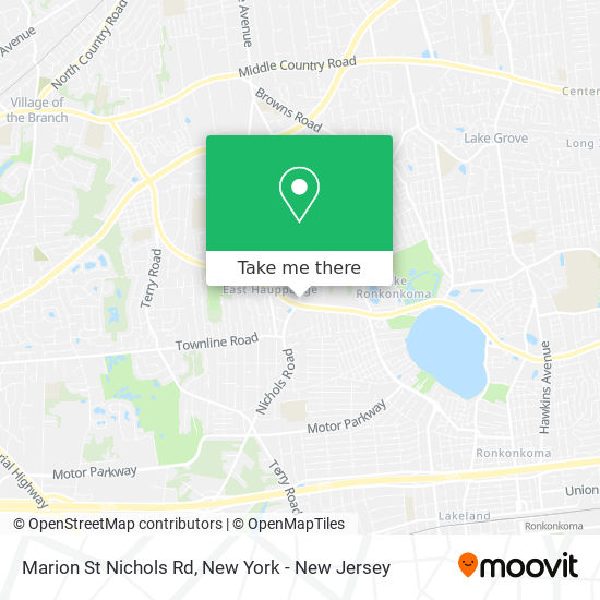 Marion St Nichols Rd map