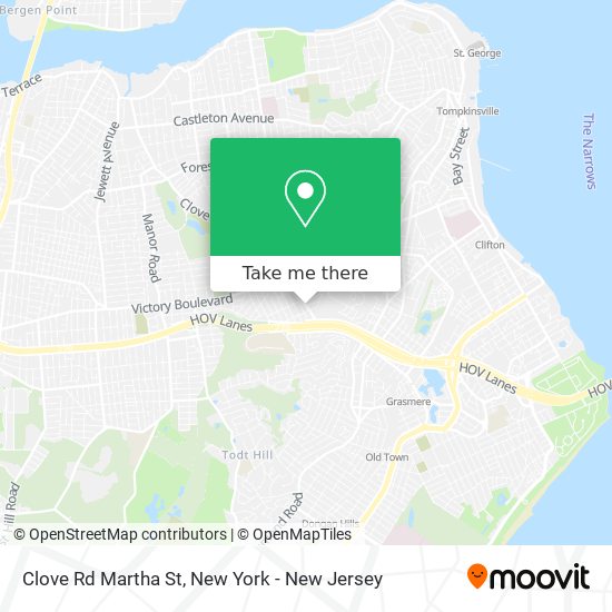 Clove Rd Martha St map