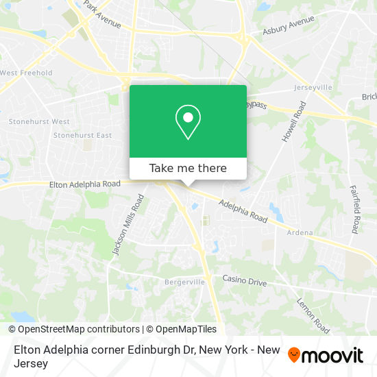 Elton Adelphia corner Edinburgh Dr map