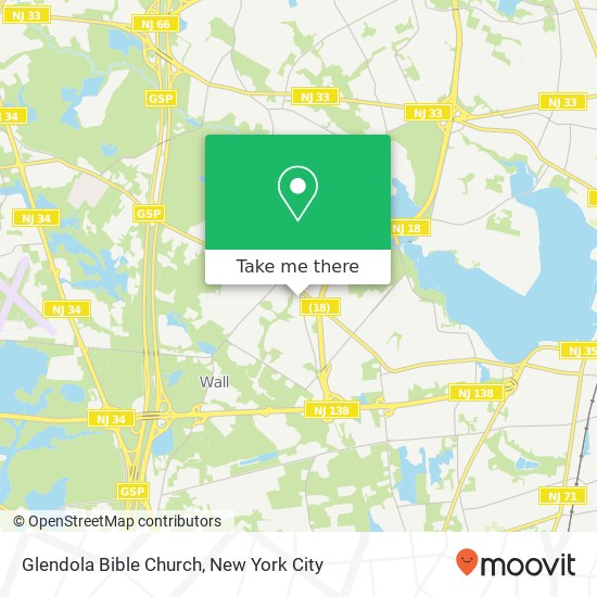 Mapa de Glendola Bible Church