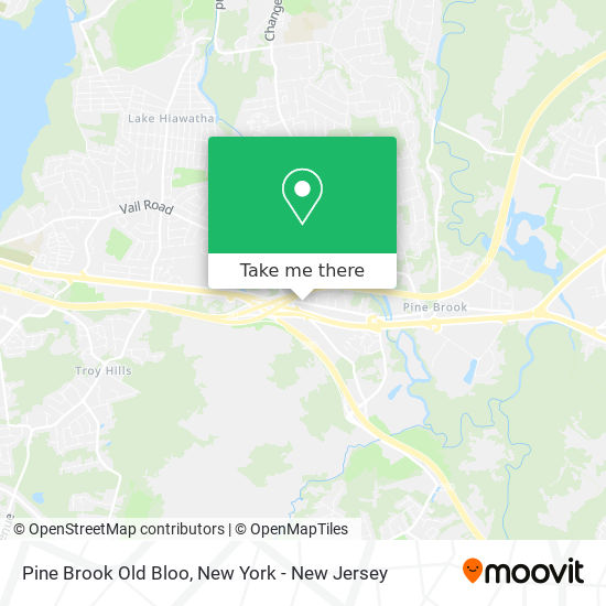 Pine Brook Old Bloo map