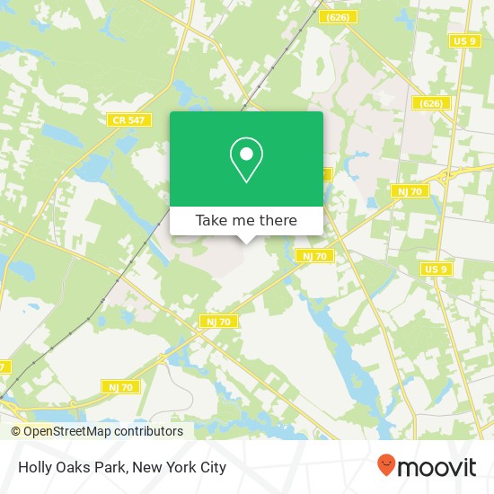 Mapa de Holly Oaks Park