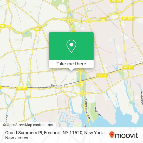 Mapa de Grand Summers Pl, Freeport, NY 11520