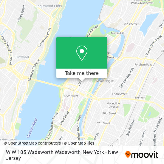 Mapa de W W 185 Wadsworth Wadsworth