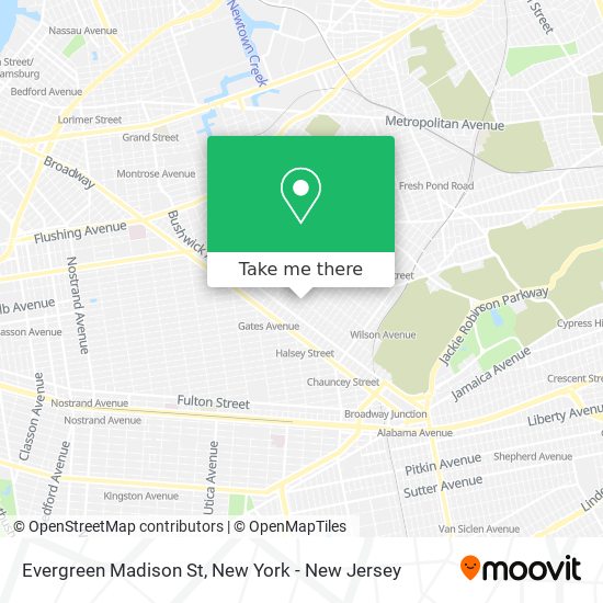 Mapa de Evergreen Madison St