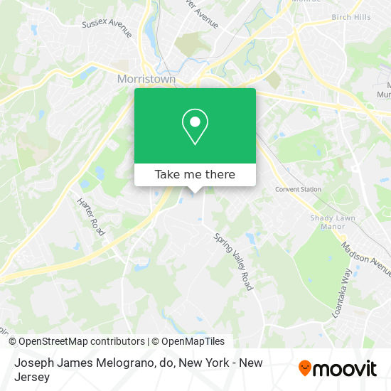 Mapa de Joseph James Melograno, do