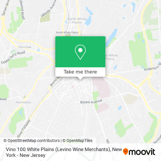 Vino 100 White Plains (Levino Wine Merchants) map