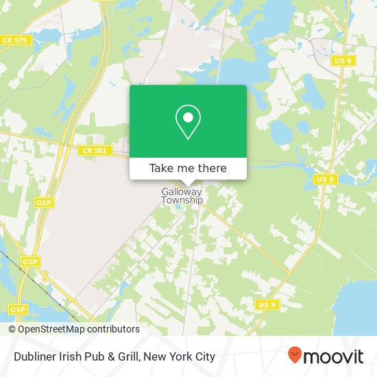 Mapa de Dubliner Irish Pub & Grill