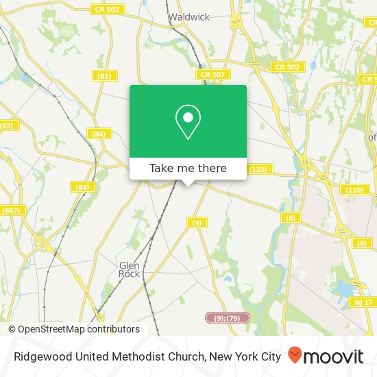 Mapa de Ridgewood United Methodist Church