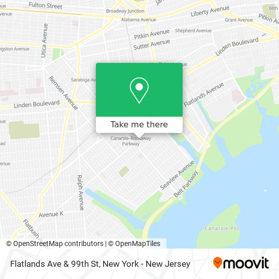 Flatlands Ave & 99th St map