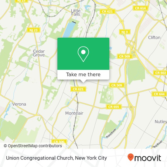 Mapa de Union Congregational Church