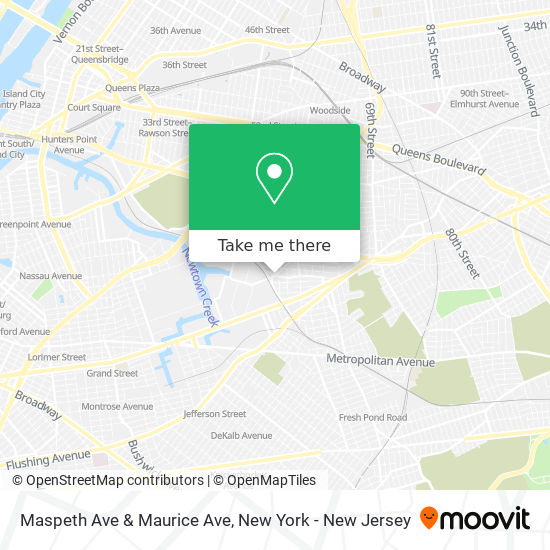 Mapa de Maspeth Ave & Maurice Ave