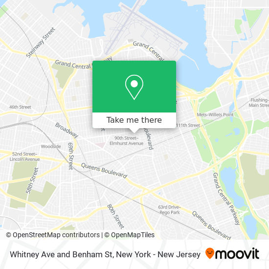 Mapa de Whitney Ave and Benham St