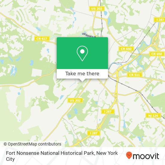 Fort Nonsense National Historical Park map