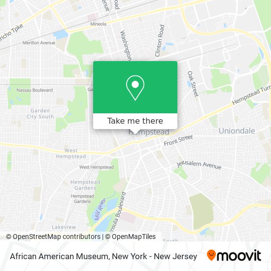 African American Museum map